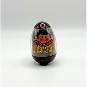 L4 Weebles Wobble Western Cowboy Dad Figure Vintage Hasbro Toy 1974